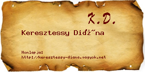 Keresztessy Diána névjegykártya