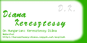 diana keresztessy business card